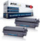 2X Print-Klex Tonerkartuschen kompatibel für Canon PC-D PCD 320 PCD 340 7833A002 T FX8 TFX8 T FX 8 FX-8 FX8 FX 8 Schwarz Black - Office Light Serie