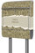 banjado® Briefkasten mit Standfuß personalisierbar Motiv WT Kringel - Stand Briefkasten mit Zeitungsfach pulverbeschichtet aus Stahl Silber - Postkasten A4 Einwurf inkl. 2 Schlüssel
