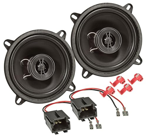 tomzz Audio 4040-005 TA13.0-Pro Lautsprecher Einbauset kompatibel mit Peugeot 106 107 206 307 308 1007 207 Partner 130mm Koaxial System