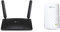 TP-Link Archer MR200 Cat4 + AC750 Mbps Dualband 4G LTE WLAN Router, schwarz & RE200 WLAN Verstärker Repeater (433Mbit/s 5GHz, 300Mbit/s 2,4GHz Dual WLAN AC+N, WLAN Verstärker, LAN Port) weiß