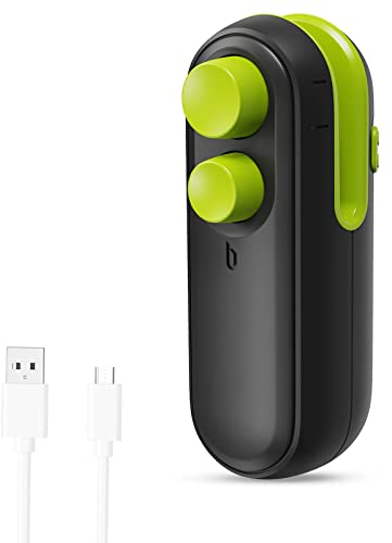 Brifit Mini Bag Sealer, [Newest] USB Rechargeable Heat Sealer, 2 in 1 Heat Cutter & Sealer, Handy Chip Bag Resealer, Kitchen Gadget for Snack Cookies Plastic Bags Foods Storage Fresh (Black)