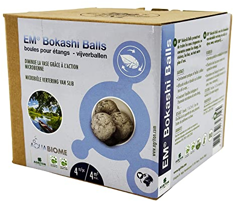 Moutta | EM® Bokashi Balls 4 pièces | Boule d’étang | Diminue la vase grâce à l'action microbienne