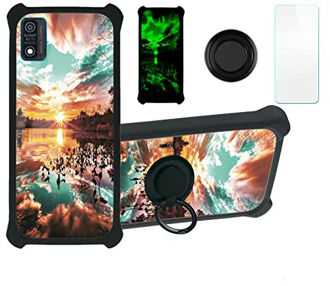 Cover per brondi Midnight Sky Custodia Compatibile con brondi Midnight Sky Custodia per Telefono [con Protezione dello Schermo in Vetro temperato][Luminous Effect] YGH-FJ