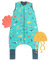 schlummersack Schlafsack mit Füßen Sommer 1 Tog 100 cm dünn Meerestiere | Kinder Schlafsack mit Beinen und verlängerten Bündchen für eine Körpergröße 100-110cm Füßen 1 Tog