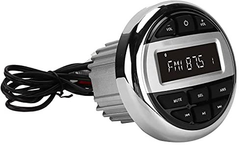 Wasserdichter Marine-Bluetooth-Lautsprecher-Stereoempfänger mit MP3-Player, AM-FM-Radio und USB zum Streamen von Musik auf Booten, Golfwagen, ATV UTV, Spa, Whirlpools, Badezimmer,