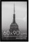 Americanflat Cadre Photo 60x90 cm en Noir - Bois D'ingénierie avec Verre Résistant aux Chocs et Matériel de Suspension - Formats Horizontaux et Verticaux pour Mur
