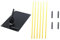 QSTDGVPW Golf Alignment Stick Set, Golf Training Aid Black for