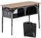 Skandika Campingtisch mit Schrank Tolja | Outdoor Bambus Klapptisch mit Stauraum, höhenverstellbar, klappbar, Campingschrank mit Einlegeböden, Tragetasche | Campingmöbel, Garten, Balkon