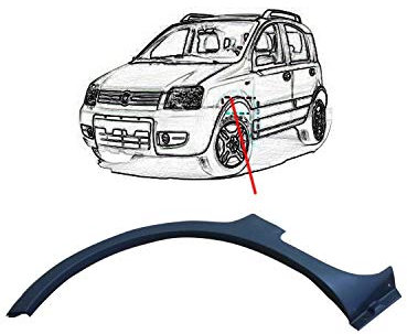 Ras Ricambi Auto Store Parafanghino Anteriore Sinistro compatibilIe con Fiat Panda Climbing 4x4, Natural Power, Cross Dal 01-2003 Al 11-2011 -