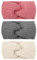 Huiguli 3 Stück Stirnband Damen Winter, Stirnband Kinder Mädchen, Herbst und Winter Einfach und Vielseitig Stirnbänder Strick Haarband Ohrenwärmer Elastische