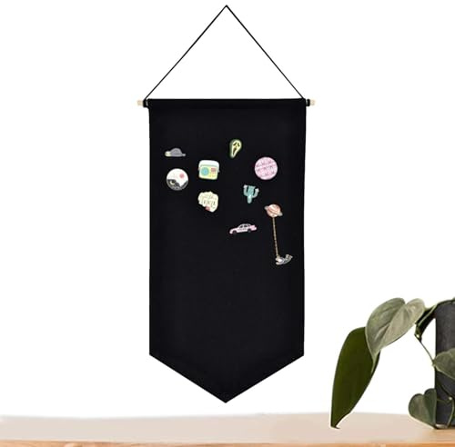Emaille-Pin-Display-Banner – dekorativer Aufbewahrungsstoff, Pin-Sammlungshalter | Pin-Anzeigetafel, ideal für Schlafzimmer, Wohnzimmer oder Arbeitszimmer, perfekt für
