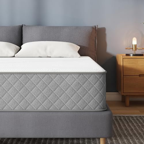 PurrJoys Matratze 90x200 cm, Hybrid-Matratze mit Individuelle Federkern & Memory-Schaum Höhe 25 cm, Ergonomische 7 Zonen Matratze mit Mittelhart, Bett Matratze mit Härtegrad H3 & H4