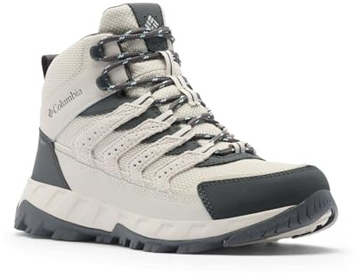 Columbia Damen Strata Trail Mid Wasserdichte Wanderstiefel, Cloud Grey/Dark Grey, 8
