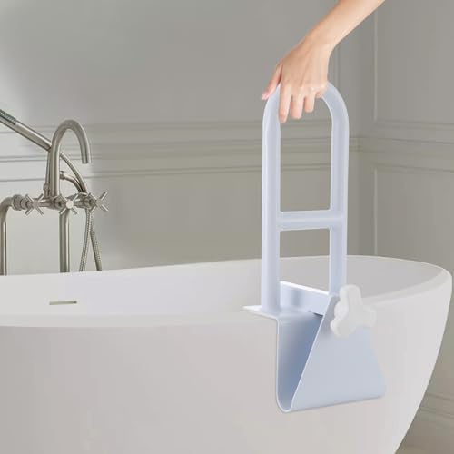 Aide à l'entrée de baignoire, poignée de baignoire pour personnes âgées, aide à l'entrée et à la sortie, sans perçage, charge maximale de 136 kg, ajustement universel