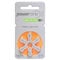 Power One Size 13 Hearing Aid Battery 6 Batteries
