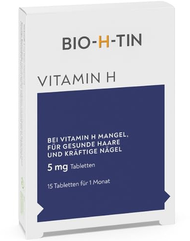 BIO-H-TIN Vitamin H Tabletten 5 mg beugen einem Mangel an Vitamin H vor, 15 St. Tabletten