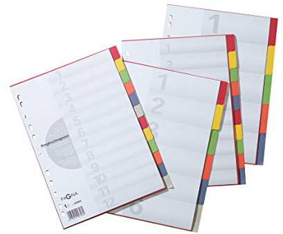 Pagna 32002-20 Register 6-teilig, 6-farbig mit Deckblatt