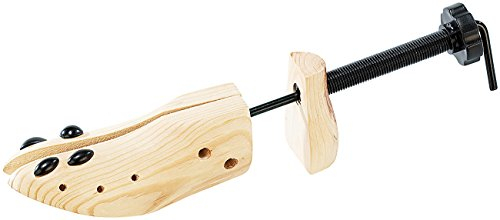 infactory Schuhspanner: Schraub-Schuhdehner aus Echt-Holz für Herren-Schuhe (Schraub Schuhspanner, Schuhstrecker Holz, Schrauben)