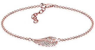 Elli Armband Damen Flügel Schutzengel in 925 Sterling Silber Rosé vergoldet