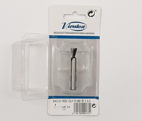 VIRUTEX 5040119 - Fresa cola milano MD D.9,5