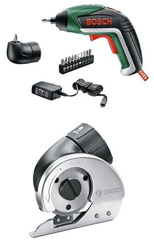 Pack Duo Visseuse sans fil Medium Bosch et adaptateur de découpe Cutter