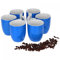 van Well Vario 6er Kaffeetassen-Set - Porzellan-Tasse groß - in fröhlichen Farben - pflegeleichtes Tassen-Set - für Spülmaschine & Mikrowelle geeignet - 300 ml Kaffeebecher Blau
