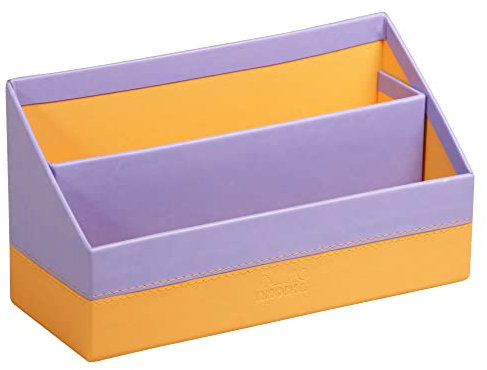 Rhodia 318849C Briefablage (10 x 25 x 31 cm, Kunstleder, elegant und praktisch, ideal für Ihre Organisation)1 Stück, iris