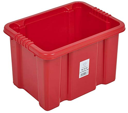 URBNLIVING TML Coloured Storage Boxes 24 Liter Red x3