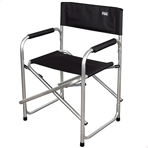 AKTIVE 62617 Regiestuhl, klappbar, Schwarz