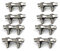 304 stainless steel wire rope clip cable rope double clamp M5 pack of 8 pieces