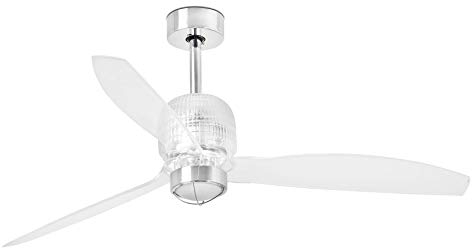 FARO BARCELONA DECO FAN LED Deckenventilator Chrom mit DC Motor