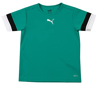 PUMA Unisex Kinder Teamrise Jersey Jr Shirt, Pepper Green-puma Black-puma White, 152 EU