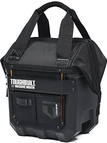 ToughBuilt - 12 Massive Mouth w/Waterproof Base - Durable and Rugged, Lockable, 16.5” x 15” x 8.8” - (TB-CT-62-12), Black, 12 In Waterproof Base