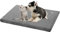 EMPSIGN Hundebett kleine Hunde Hundekissen Waschbar, Hundebett Wasserdicht S 59x41x7.6cm, Hundekissen passend für Käfige, Hundematte mit Abnehmbarem und waschbarem Bezug für kleine Hunde, Grau
