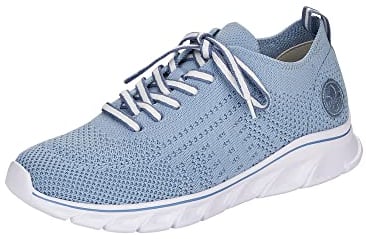 Rieker Damen Low-Top Sneaker 54020, Frauen Halbschuhe,lose Einlage,sportlich,Halbschuhe,straßenschuhe,Sportschuhe,blau (12),38 EU / 5 UK