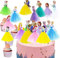 MEZHEN Tortendeko Prinzessinnen Cake Toppers Meerjungfrau Kuchen Dekoration Geburtstag Princess Tortendeko Geburtstag Mädchen Kuchen Topper 10 pcs