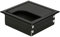 KOTARBAU® Passe-câbles, en aluminium, 80 x 80 mm, pour meubles, noir, rectangulaire, anodisé
