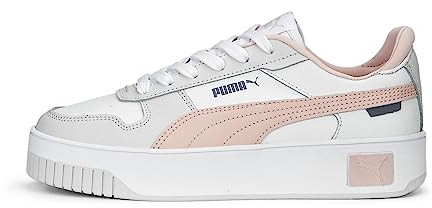PUMA Damen Carina Street Sneaker, White Rose Dust Feather Gray, 36 EU