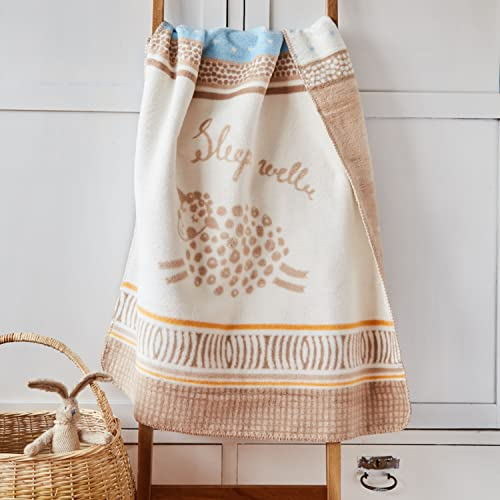 sei Design Babydecke - Kuscheldecke 90x120 cm, Krabbeldecke, Spieldecke für Zuhause, Babybett & Kinderwagen - sehr weich und pflegeleicht, Baumwollmischung