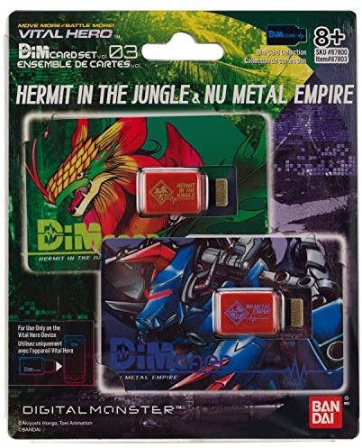 Bandai Namco - Digimon - Vital Hero DIM Card Pack (Hermit in The Jungle & Nu Metal Empire)