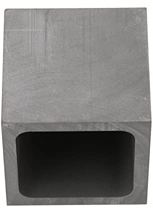 Graphitform, Graphitbarrenform Tiegelform zum Gießen von Gold, Silber, Metall, Aluminium, Kupfer, Messing, Schmelzen, Veredeln, 5x5x5cm