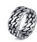 OIDEA Keltischer Knoten Herren Ring, poliert Cool Damen Cuban Ringe, Panzerkette Bandring in Silber Größe 62 (19.7)
