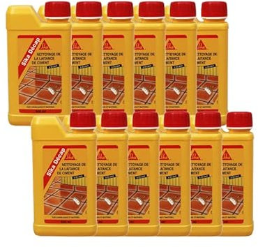 SIKA Lot de 12 décapants de laitance du Ciment Décap - Ambré - 500ml