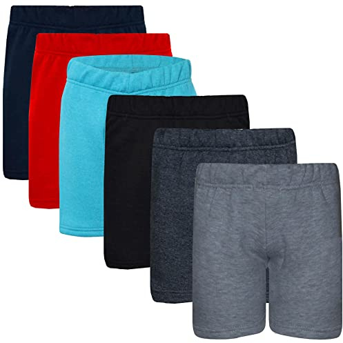 A2Z 4 Kids Boys Girls PE School Chino Shorts Casual Knee Length - Basic Shorts 6 Pack 5-6