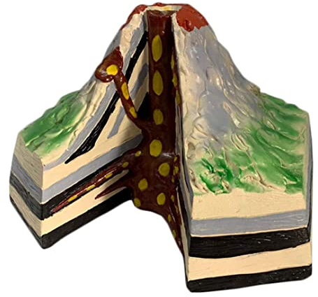 ERNZI Kegel-Vulkanmodell Lehrmodell Der Vulkangeographie Für Geologie Geomorphologie Für Den Schulgeologieunterricht