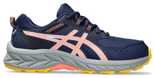 ASICS Jungen Pre Venture 9 Gs Sneaker, Blue Expanse Sun Coral, 39 EU