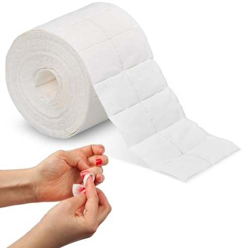 500 Fusselfreie Zelletten-Pads für Gel- und Acrylnägel, Staubfreie Baumwollpads mit 10 Lagen - für cleaner Gelnägel