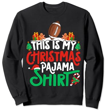 Rugby Player Christmas Pajama Shirt Rugby Christmas Party Sweatshirt
