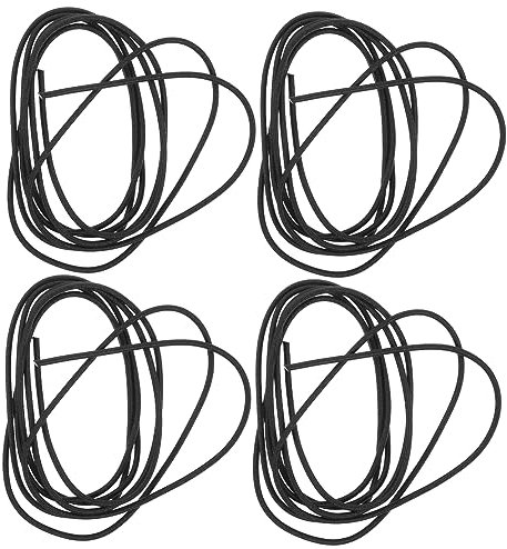 Housoutil 4 Rolls Connection Ropes for Notebooks Notebook Rope Travelers Notebook Accessories Beading Cord Black Elastic Band Spare Ropes for Traveler's Notebooks Bracelet Nylon Rope