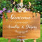 Autocollant Personnalisé Mariage - Panneau de Bienvenue Stickers - Décoration Artisanale (STYLE A, 70cm)